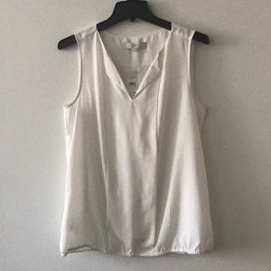 NWT Loft white tank top!